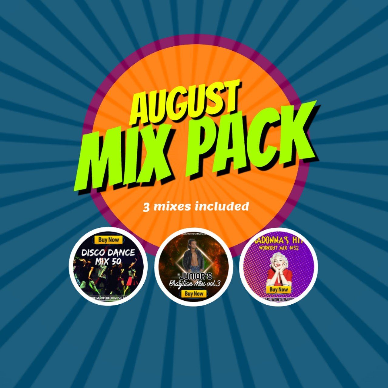 MGJ Workout Music - August Mix Pack 2019